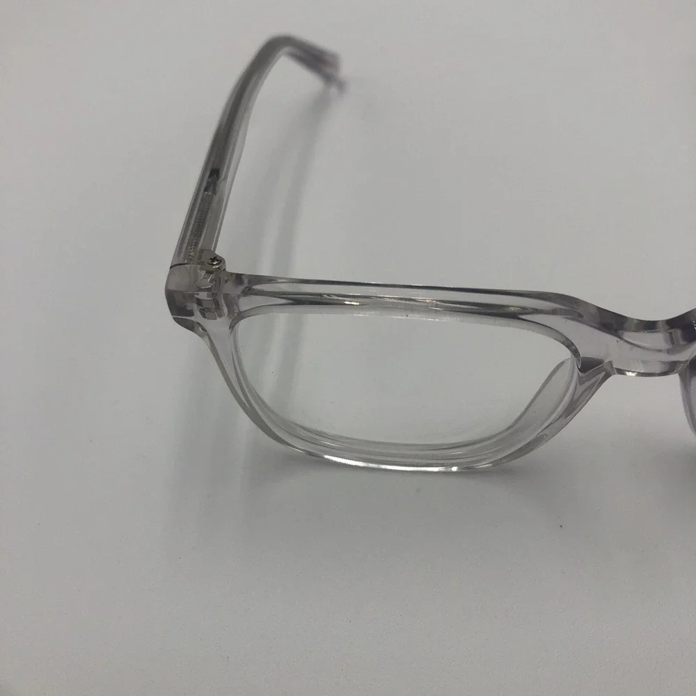 Womens Clear Translucent Frames Zenni Preowned Square 4419623 Used Optical Lense